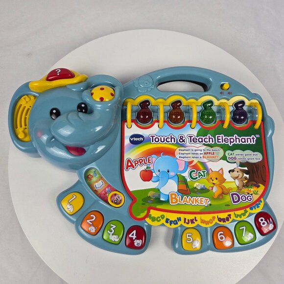 VTech Touch and Teach Elephant Electronic Interactive Toy Educational Learning - Picture 1 of 2